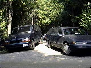 Two cars in the drive